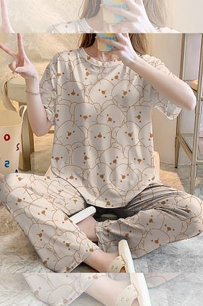 ست لباس راحتی رنگی زنانه ساده PEMBİŞ HOMEWEAR - کد 794950156