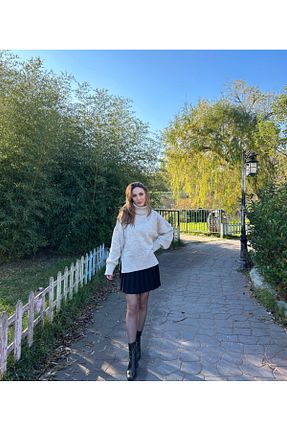 پلیور قهوه ای زنانه ساده Kels - کد 795127687