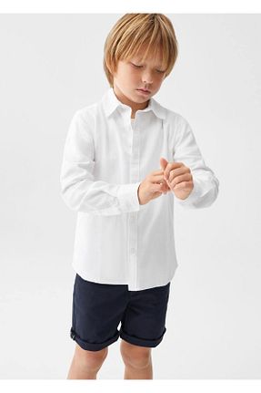 پیراهن سفید بچه گانه رگولار MANGO Kids - کد 738491279