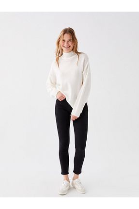 شلوار جین متالیک زنانه پاچه تنگ LC Waikiki - کد 795344639