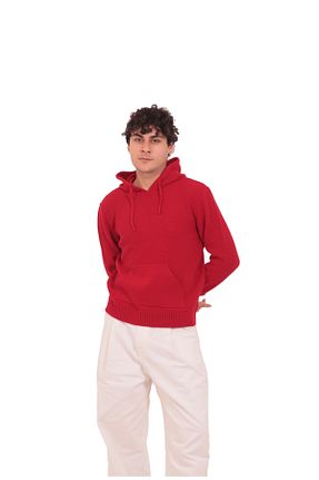 سوئیشرت قرمز مردانه ساده RTD&VLD - کد 795358028