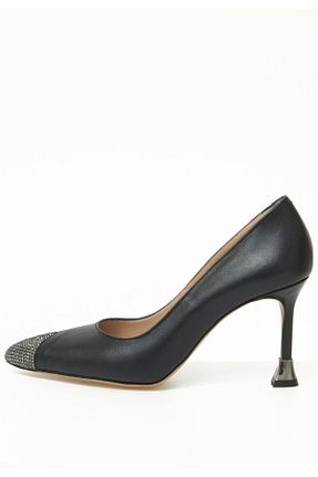 کفش پاشنه بلند کلاسیک مشکی زنانه چرم خالص Gizzelli shoes - کد 795506325