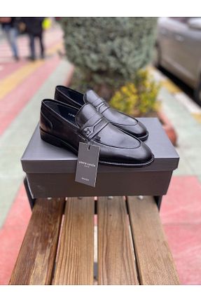 کفش کلاسیک قهوه ای مردانه چرم خالص Pierre Cardin - کد 795583821