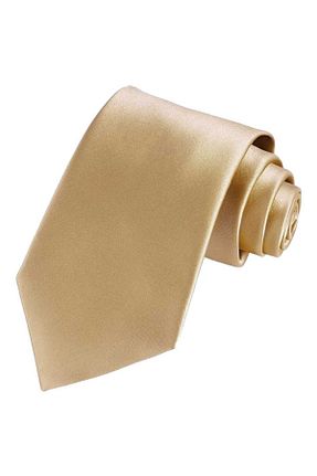 کراوات طلائی مردانه ساتن Trenderrs - کد 795606940