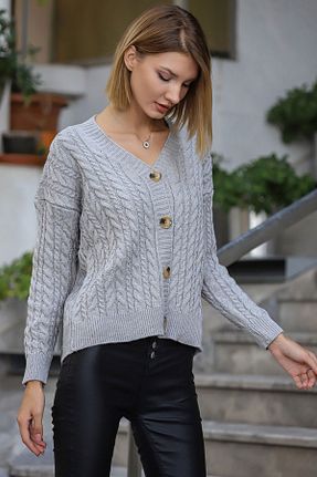 رویه طوسی زنانه اکریلیک AVORWE - کد 795632151