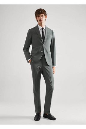 کت سبز مردانه اسلیم فیت MANGO Man - کد 737852049