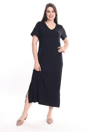 لباس مشکی زنانه سایز بزرگ پلی اورتان کد 704475853