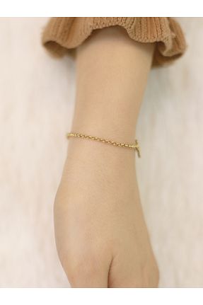 دستبند طلا زرد زنانه 14 عیار ZEYNEPLİ GOLD - کد 795161509