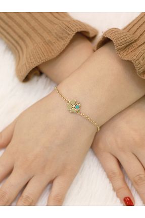 دستبند طلا زرد زنانه 14 عیار ZEYNEPLİ GOLD - کد 795158260