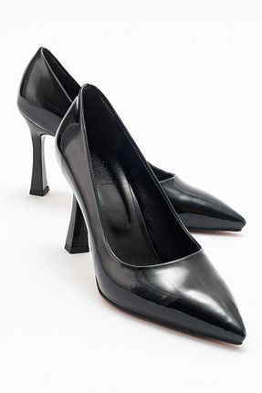 کفش استایلیتو مشکی پاشنه نازک luvishoes - کد 795286853