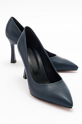 کفش استایلیتو سرمه ای پاشنه نازک luvishoes - کد 795285729
