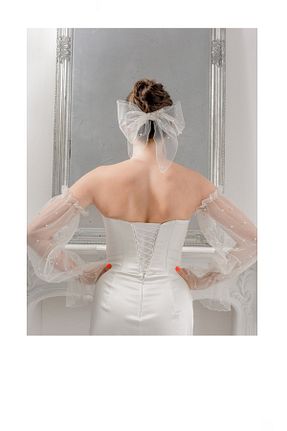 دستکش سفید زنانه پلی استر BBA TULLE STORE - کد 795338632