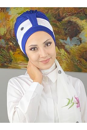 روسری سرمه ای ساده BUTİKAMBAR - کد 795442779