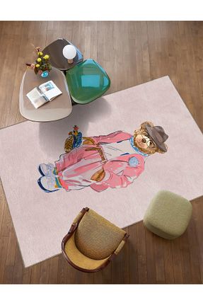 فرش صورتی آنتی آلرژی Rugs Modern Halı - کد 449970953