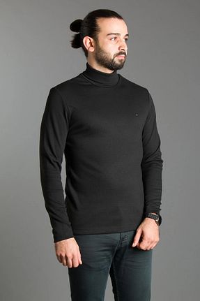 پلیور مشکی مردانه ساده ZEKİ ÖZER - کد 369712298