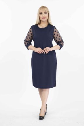لباس سرمه ای زنانه پلی اورتان سایز بزرگ بافت کد 259942709