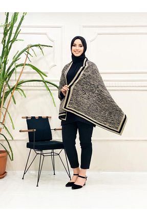 شال قهوه ای زنانه پنبه ای Kayaka triko - کد 795118801