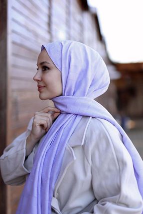 روسری بنفش پنبه ای başörtü dükkanı - کد 795391384
