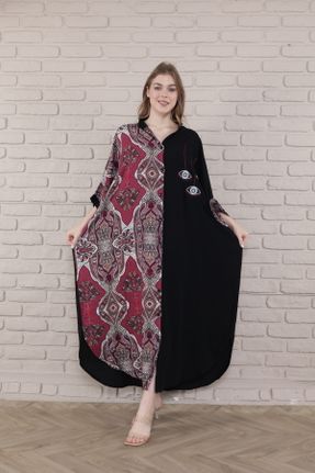 لباس مشکی زنانه پنبه (نخی) اورسایز بافتنی کد 795465904