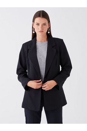 کت بلیزر طوسی زنانه پلی استر LC Waikiki - کد 795473349