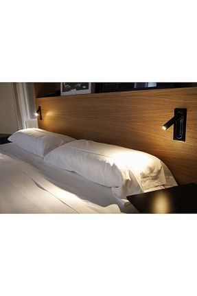 چراغ دیواری مشکی آلومینیوم Mikro Aydınlatma - کد 412380713