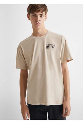 پیراهن بژ مردانه رگولار MANGO Teen - کد 748876480