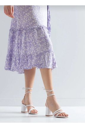 کفش مجلسی سفید زنانه چرم مصنوعی Fashion feet - کد 795507942
