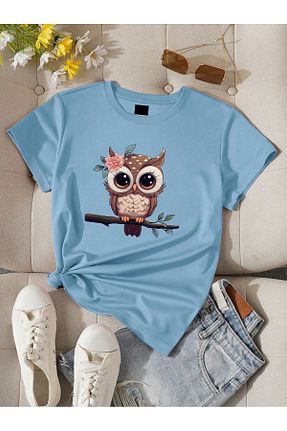 تیشرت آبی زنانه رگولار DAXİS Sportwear Company - کد 795572301