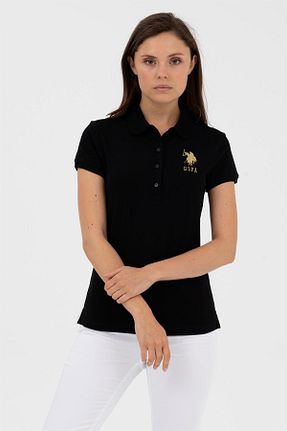 تیشرت مشکی زنانه رگولار U.S. Polo Assn. - کد 721760032