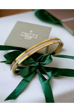 دستبند استیل (فولاد) طلائی استیل ضد زنگ İNN JEWELLERY - کد 796073867