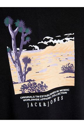 تیشرت مشکی مردانه رگولار Jack & Jones - کد 796102452