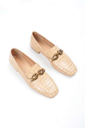 کفش لوفر بژ زنانه چرم مصنوعی Volare Shoes - کد 796118462