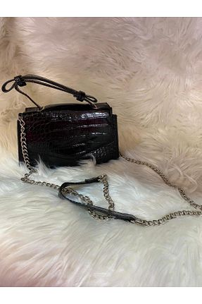 کیف دوشی مشکی زنانه چرم مصنوعی Bella - کد 796150847