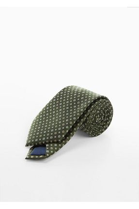 کراوات سبز مردانه پارچه ای MANGO Man - کد 790895493