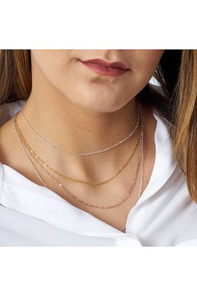 گردنبند نقره زنانه 925 عیار Takı Ustası - کد 795877543