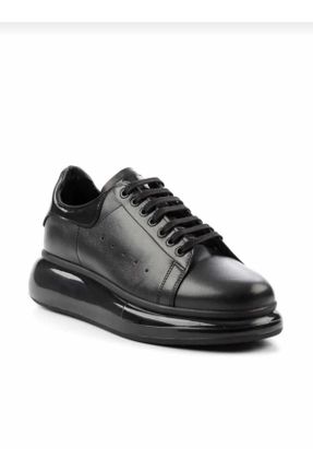 کفش کژوال مشکی مردانه چرم طبیعی پاشنه کوتاه ( 4 - 1 cm ) پاشنه ضخیم کد 796204902