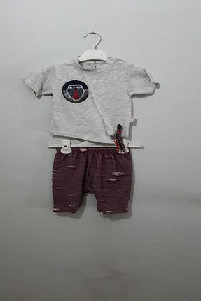 ست بالاتنه و پائین تنه زرشکی مردانه بافتنی bonbonetti - کد 103654088