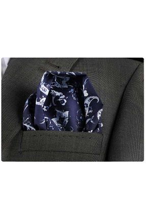 دستمال جیبی آبی مردانه پارچه ای Exve Exclusive - کد 37122661