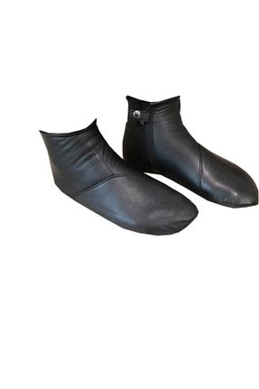 بوت خانگی مشکی مردانه چرم خالص Sanalbolluk - کد 88982902