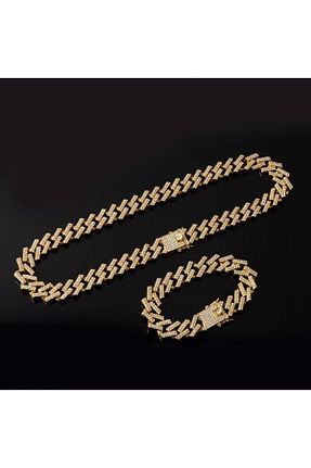 گردنبند استیل ( فولاد ) طلائی زنانه استیل (فولاد) Genel Markalar - کد 104430331