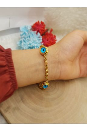 دستبند جواهر طلائی زنانه زیرکن yılmaz gold - کد 104538175