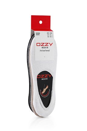 جوراب طوسی زنانه پنبه ای Ozzy Socks - کد 42661772