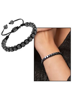 دستبند جواهر مشکی زنانه سنگ طبیعی EbruHome - کد 104866876
