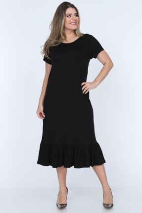 لباس مشکی زنانه پلی اورتان سایز بزرگ بافت کد 31812418