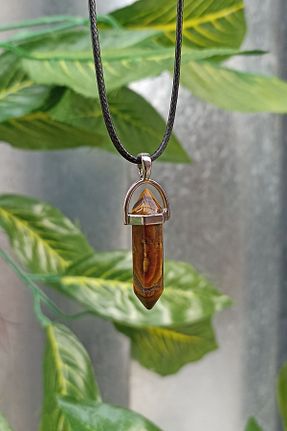 گردنبند جواهر قهوه ای زنانه سنگ TAUS STONE - کد 795923166