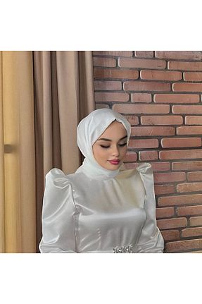 شال سفید زنانه شیفون کد 796052095