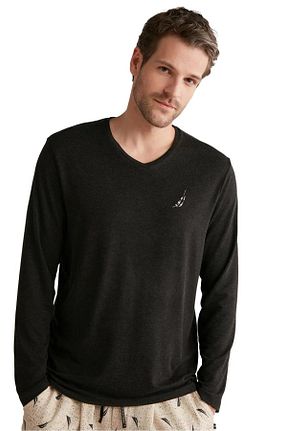 ست لباس راحتی طوسی مردانه لیسانس دار	 Nautica - کد 796088954