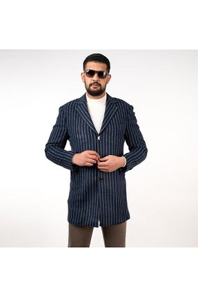 پالتو پشمی سرمه ای مردانه رگولار AKÇAYLAR - کد 59415197