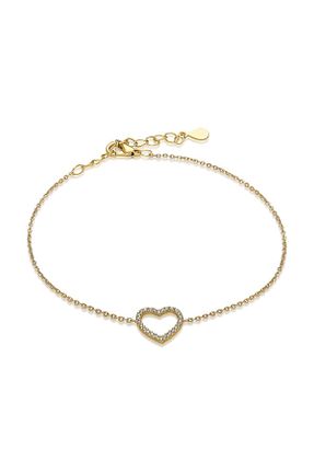دستبند نقره طلائی زنانه 925 عیار Ninova Silver - کد 796423566
