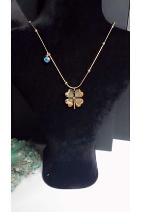 گردنبند استیل ( فولاد ) طلائی زنانه استیل (فولاد) EZE - کد 796744614